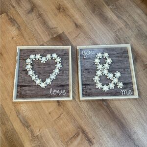 Rustic Love & You and Me Wall Art Set